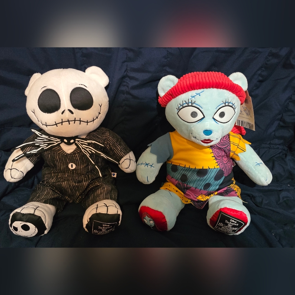 Disney The Nightmare Before Christmas Plush Set - Jack And Sally